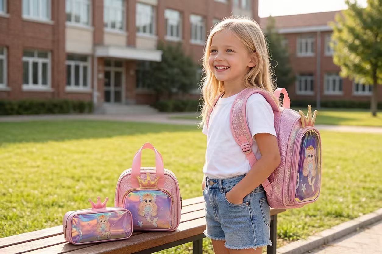 The shining new partner of the babies!
Dreamy Mermaid Schoolbag